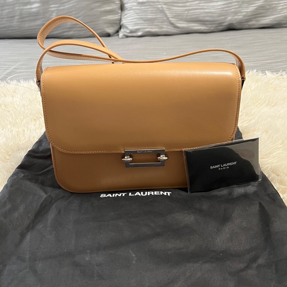 New Authentic Saint Laurent Fermoir Satchel - Picture 6 of 11